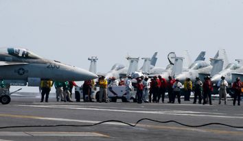 US Navy aircraft carrier USS Carl Vinson