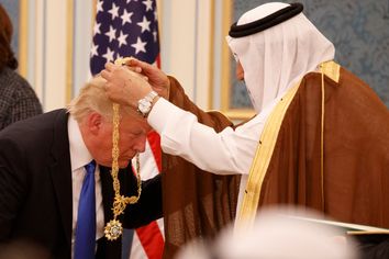 Donald Trump, Melania Trump, King Salman