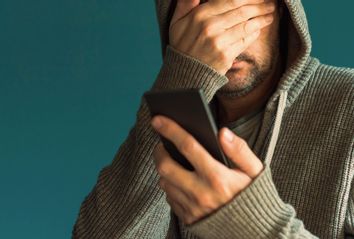 Man on Phone Upset