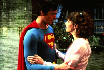 Christopher Reeve and Margot Kidder in 