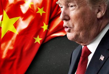 Donald Trump; Chinese Flag