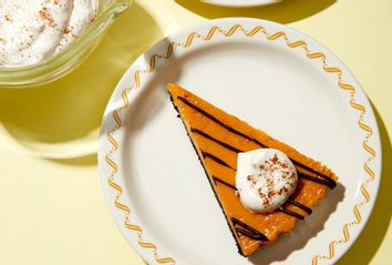 Pumpkin Chocolate Tart with Cinnamon Whipped Cream