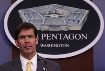 Defense Secretary Esper And Chairman Of The Joint Chiefs Dunford Brief Media