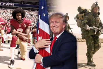 Donald Trump; Colin Kaepernick; US Troops