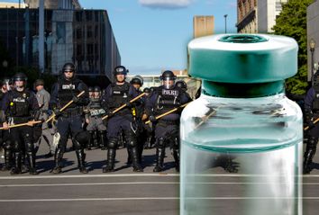 Riot Police; Medicine Vial