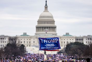 Capitol Riot; Trump Supporters; Trump Flag