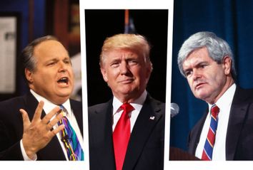 Rush Limbaugh; Donald Trump; Newt Gingrich