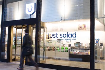 Just Salad store exterior in Chicago