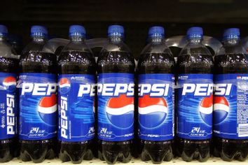 bottles of Pepsi