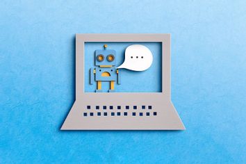 Artificial Intelligence Chatbot concept