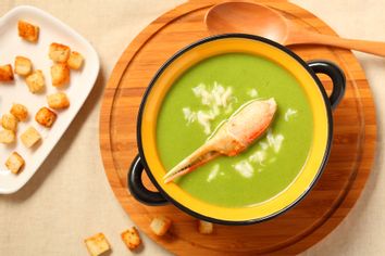 Soup with crab