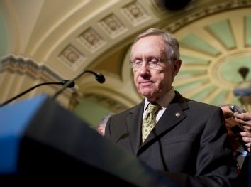 Senate Majority Leader Reid speaks to the media about the election of Republican Brown to the U.S. Senate from Massachusetts after a special election on Capitol Hill in Washington