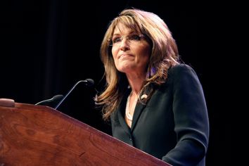 Sarah Palin speaks during the National Tea Party Convention at Gaylord Opryland Hotel in Nashville