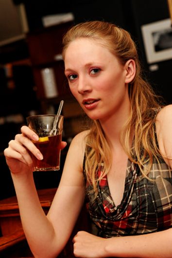 girl at bar