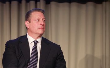 Former US Vice President Gore waits to speak at a presentation on melting ice and snow at the UN Climate Change Conference 2009 in Copenhagen