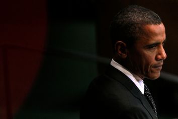 U.S. President Barack Obama delivers remarks at the Millennium Development Goals Conference at the United Nations in New York