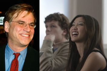 Screenwriter Sorkin poses at the world premiere of the film 