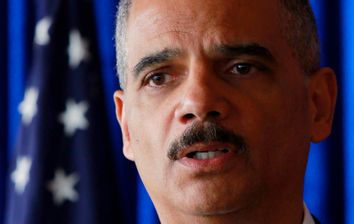 U.S. Attorney General Eric Holder speaks at the International Law Enforcement Intellectual Property Crime Conference in Hong Kong