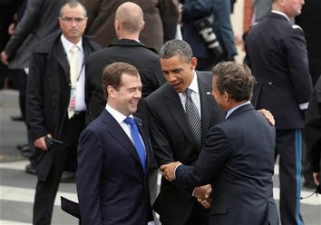 Nicolas Sarkozy , Barack Obama, Dmitry Anatolyevich Medvedev