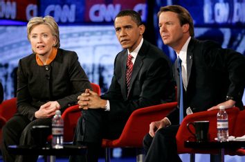 Hillary Rodham Clinton, John Edwards, Barack Obama