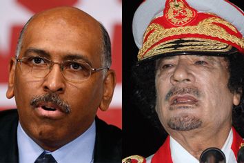 Michael Steele and Moammar Gadhafi