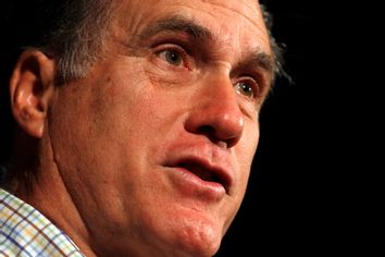 Republican presidential candidate and former Massachusetts Governor Mitt Romney