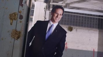 Rick Santorum and mud