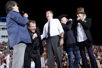 MItt Romney, Randy Owen, Meat Loaf, John Rich, Big Kenny