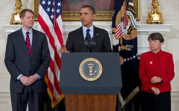 Barack Obama, Mary Jo White, Richard Cordray