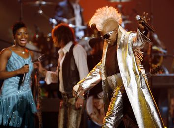 Funk music pioneer Sly Stone performs at Grammy Awards in Los Angeles