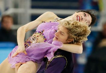 Meryl Davis and Charlie White of the U.S. compete during the Figure Skating Ice Dance Free Dance Program at the Sochi 2014 Winter Olympics