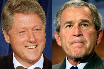 Bill Clinton, George W. Bush