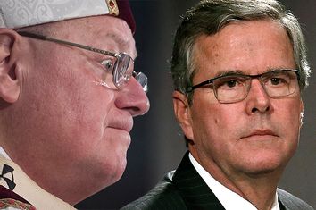 Cardinal Timothy Dolan, Jeb Bush