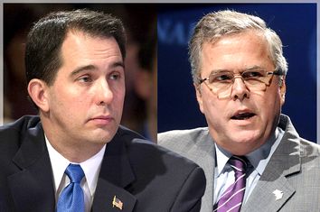 Scott Walker, Jeb Bush