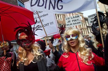 Netherlands Prostitutes Protest