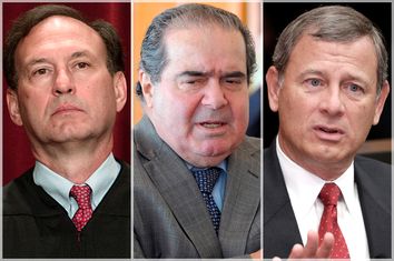 Justices Alito, Scalia, Roberts