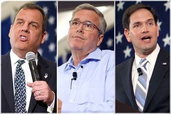 Chris Christie, Jeb Bush, Marco Rubio