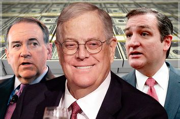 Mike Huckabee, David Koch, Ted Cruz