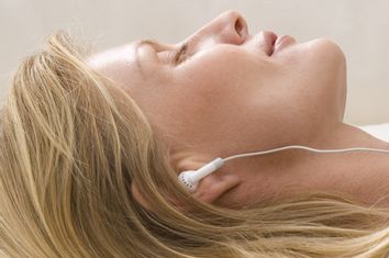 Woman Earbuds