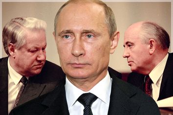 Boris Yeltsin, Vladimir Putin, Mikhail Gorbachev