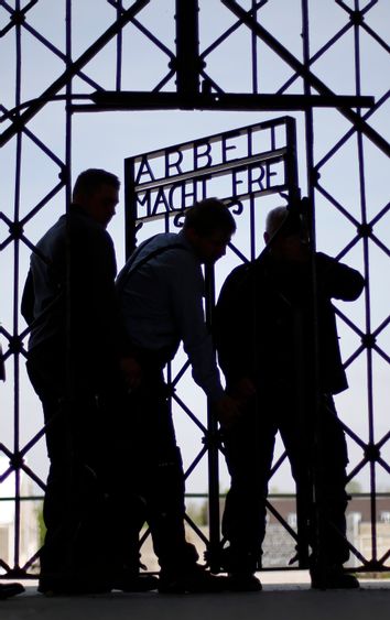 Germany Holocaust Dachau Gate
