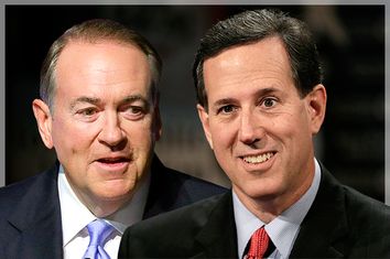 Mike Huckabee, Rick Santorum