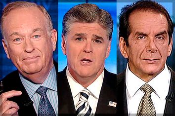 Bill O'Reilly, Sean Hannity, Charles Krauthammer
