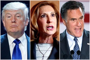 Donald Trump, Carly Fiorina, Mitt Romney