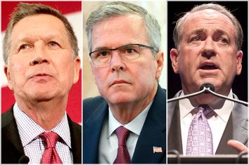 John Kasich, Jeb Bush, Mike Huckabee