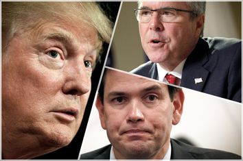 Donald Trump, Jeb Bush, Marco Rubio