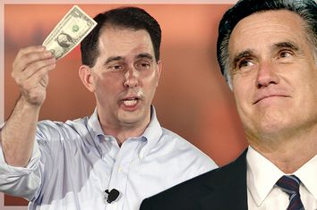 Scott Walker, Mitt Romney