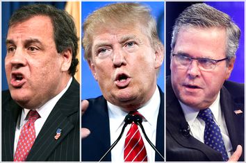 Chris Christie, Donald Trump, Jeb Bush