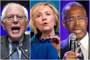 Bernie Sanders, Hillary Clinton, Ben Carson