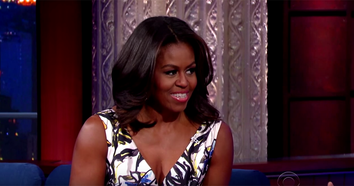 Michelle Obama Colbert